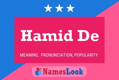 Hamid De Name Poster