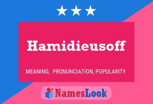 Hamidieusoff Name Poster