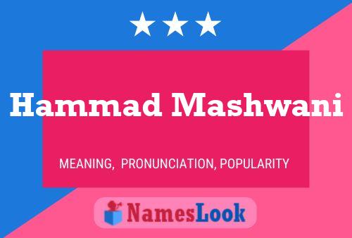 Hammad Mashwani Name Poster