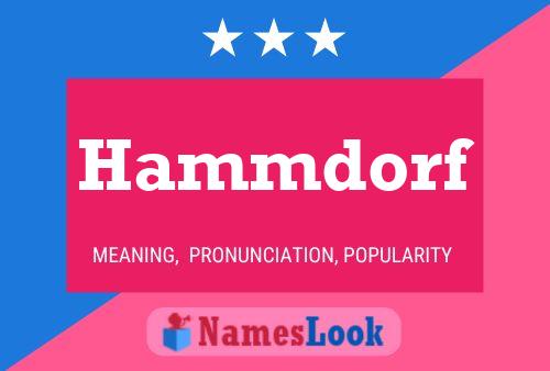 Hammdorf Name Poster