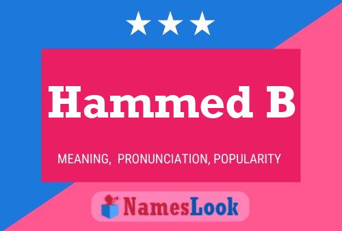 Hammed B Name Poster