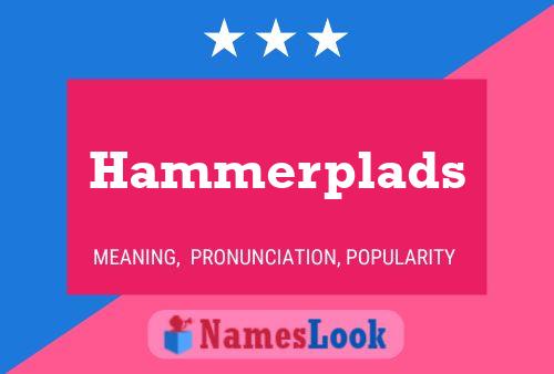 Hammerplads Name Poster