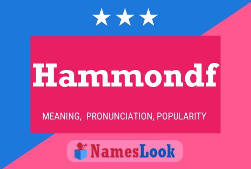 Hammondf Name Poster