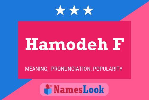 Hamodeh F Name Poster