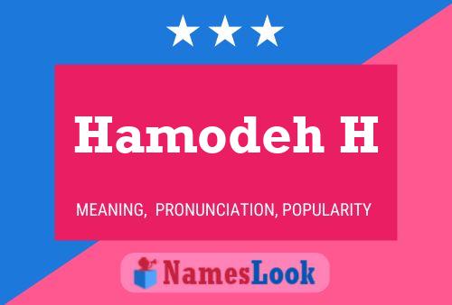 Hamodeh H Name Poster