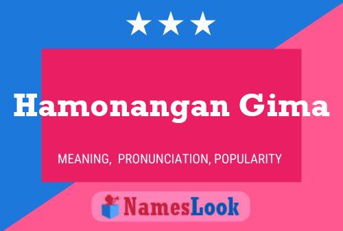 Hamonangan Gima Name Poster