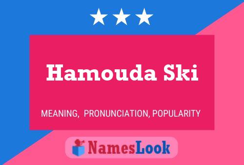 Hamouda Ski Name Poster