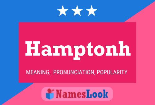 Hamptonh Name Poster