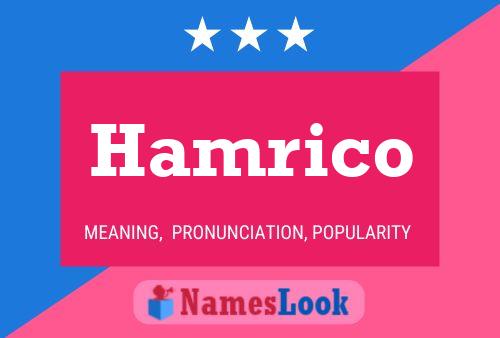 Hamrico Name Poster