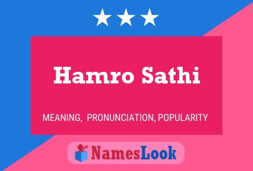 Hamro Sathi Name Poster