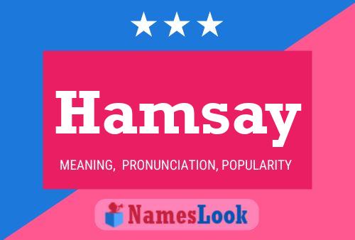 Hamsay Name Poster