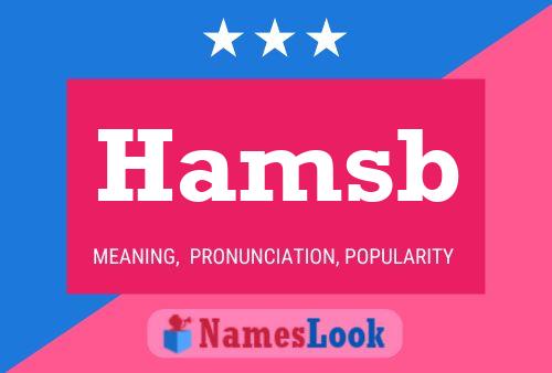 Hamsb Name Poster