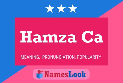 Hamza Ca Name Poster