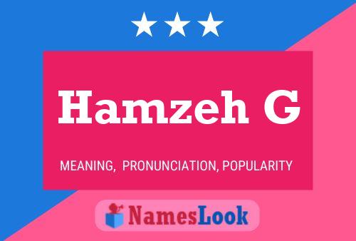 Hamzeh G Name Poster