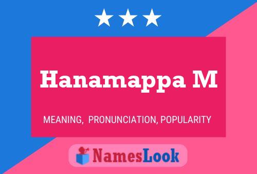 Hanamappa M Name Poster