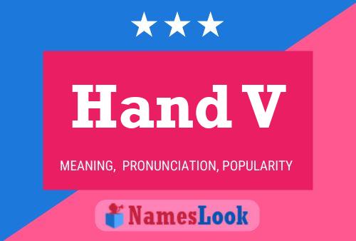 Hand V Name Poster