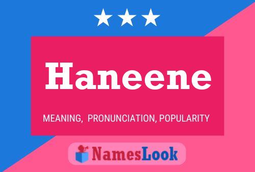 Haneene Name Poster