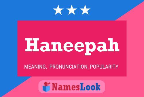 Haneepah Name Poster