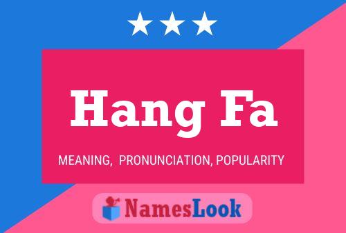 Hang Fa Name Poster