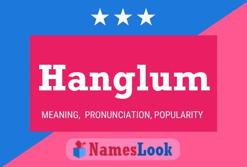 Hanglum Name Poster