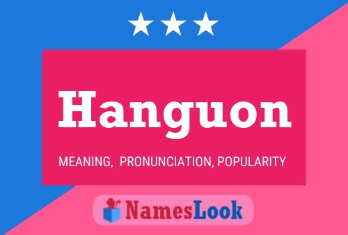 Hanguon Name Poster