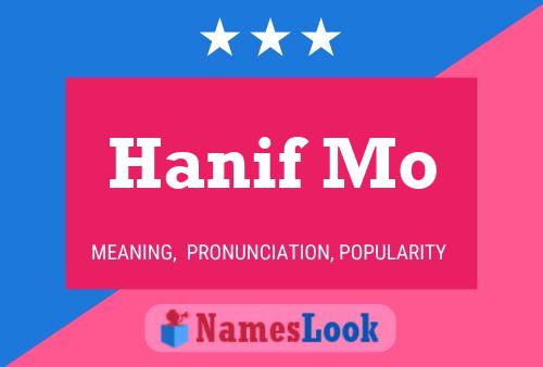 Hanif Mo Name Poster