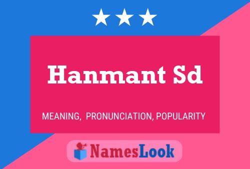 Hanmant Sd Name Poster