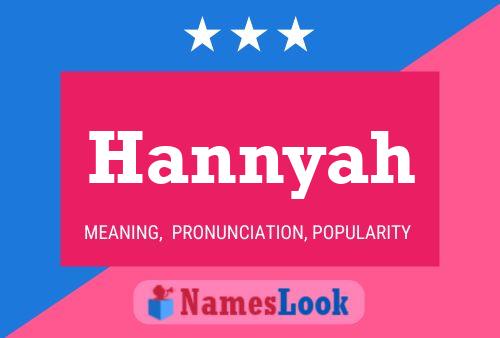 Hannyah Name Poster