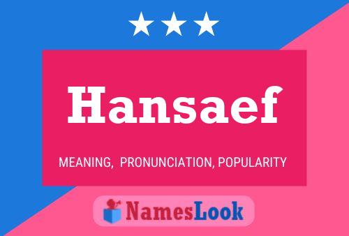 Hansaef Name Poster