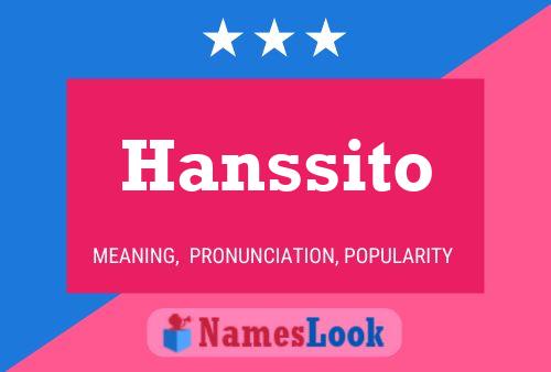 Hanssito Name Poster