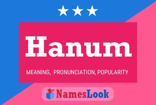 Hanum Name Poster