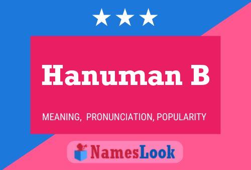 Hanuman B Name Poster