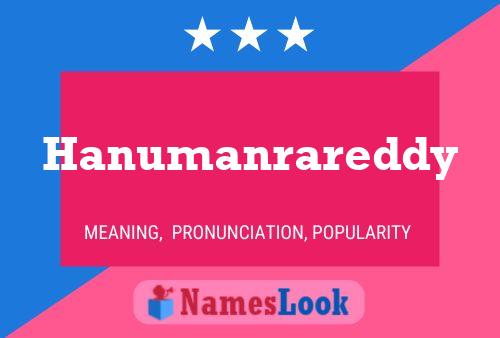 Hanumanrareddy Name Poster