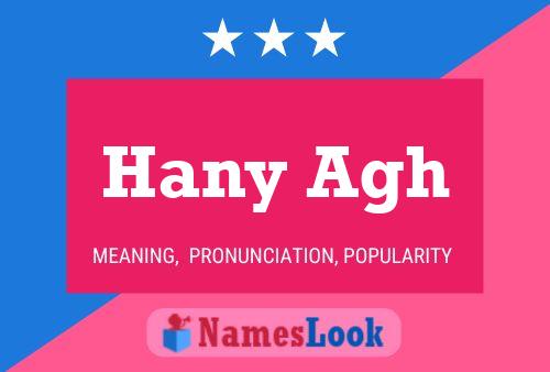 Hany Agh Name Poster