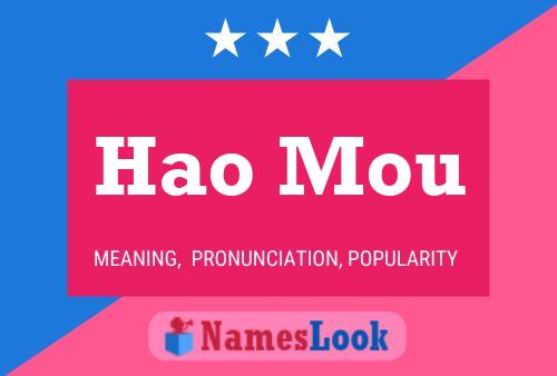 Hao Mou Name Poster