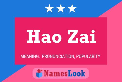 Hao Zai Name Poster