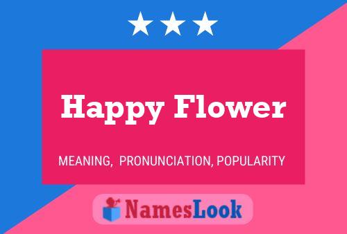 Happy Flower Name Poster