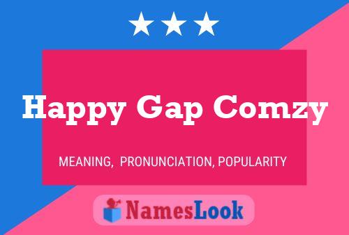 Happy Gap Comzy Name Poster