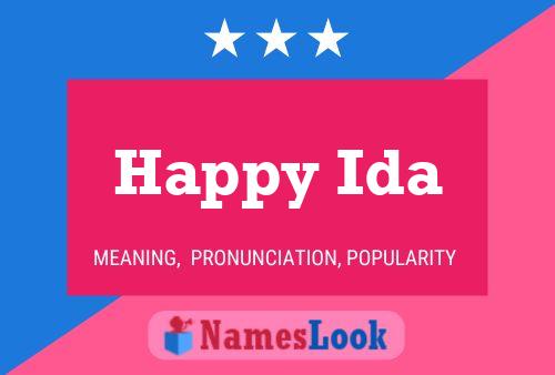 Happy Ida Name Poster