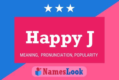 Happy J Name Poster