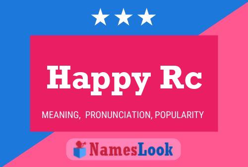 Happy Rc Name Poster