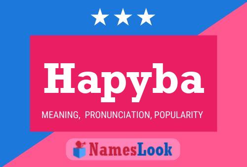 Hapyba Name Poster