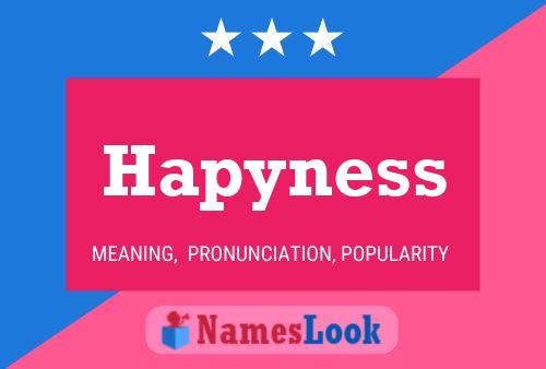 Hapyness Name Poster