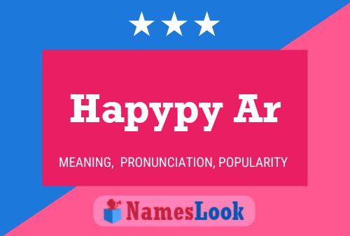 Hapypy Ar Name Poster