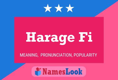 Harage Fi Name Poster