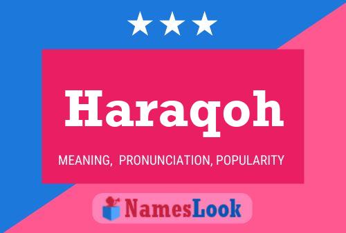 Haraqoh Name Poster