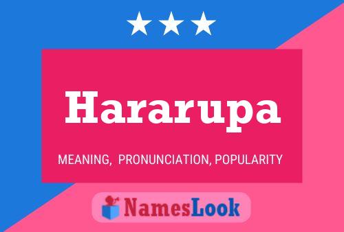 Hararupa Name Poster