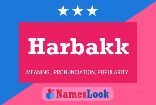 Harbakk Name Poster