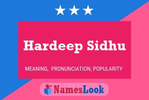 Hardeep Sidhu Name Poster