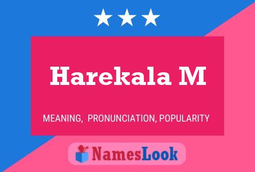 Harekala M Name Poster